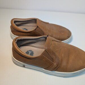 Your Tay Madison Ave  Leather Slip-on Sneakers Size 12 Child Tan Unisex
